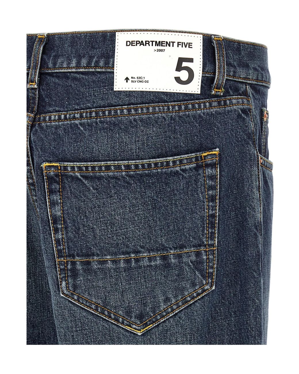 Department 5 Blue Musso Tapered Cropped Jeans for men