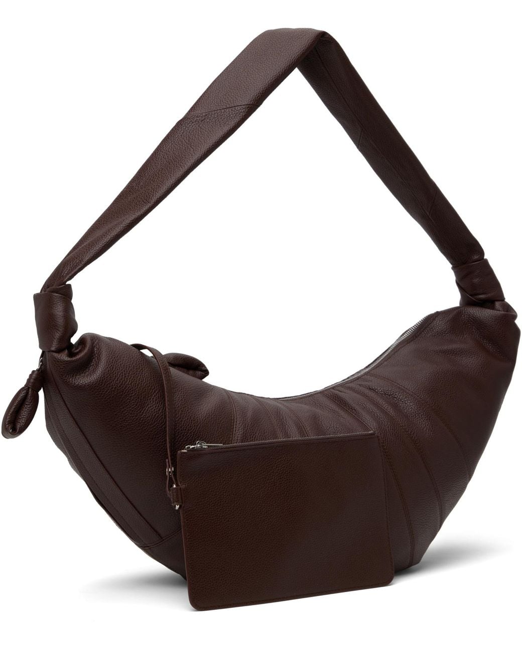 Lemaire Brown Large Croissant Bag for men