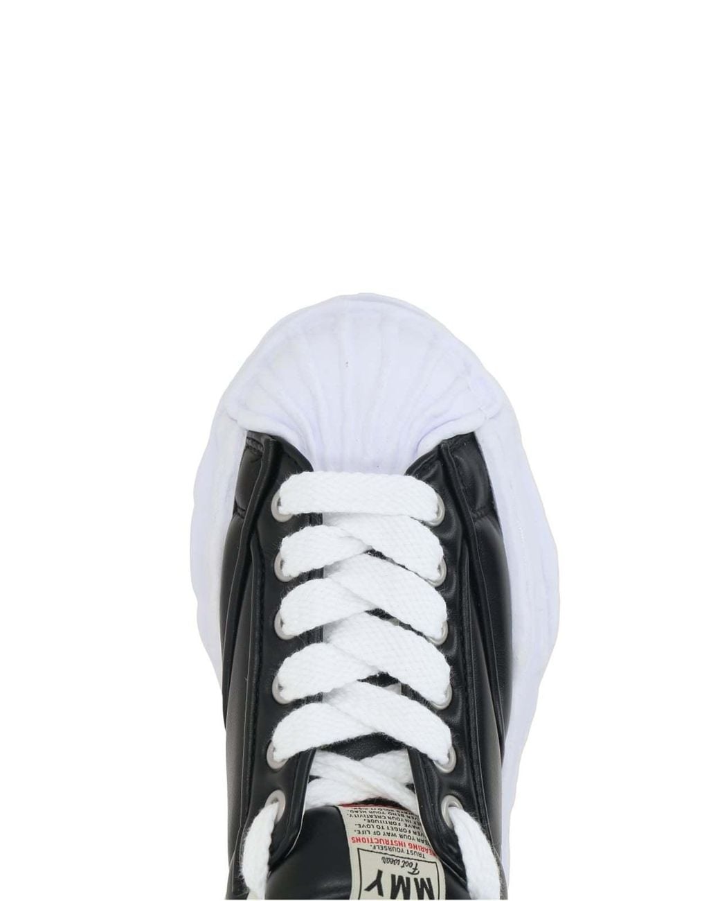Maison Mihara Yasuhiro Black Blakey Og Sole Padded Pu Low-Top Sneakers for men