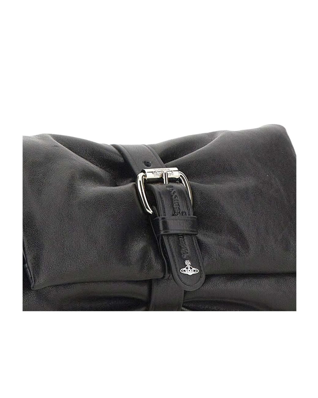 Vivienne Westwood Black Hazel Treasure Chain Clutch Bag