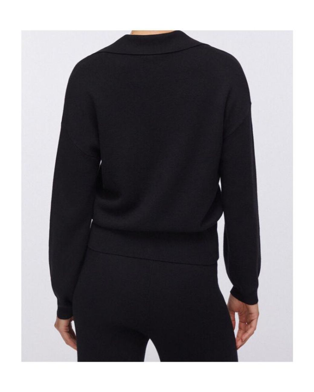 Liu Jo Black Appliqued-Pocket Cardigan