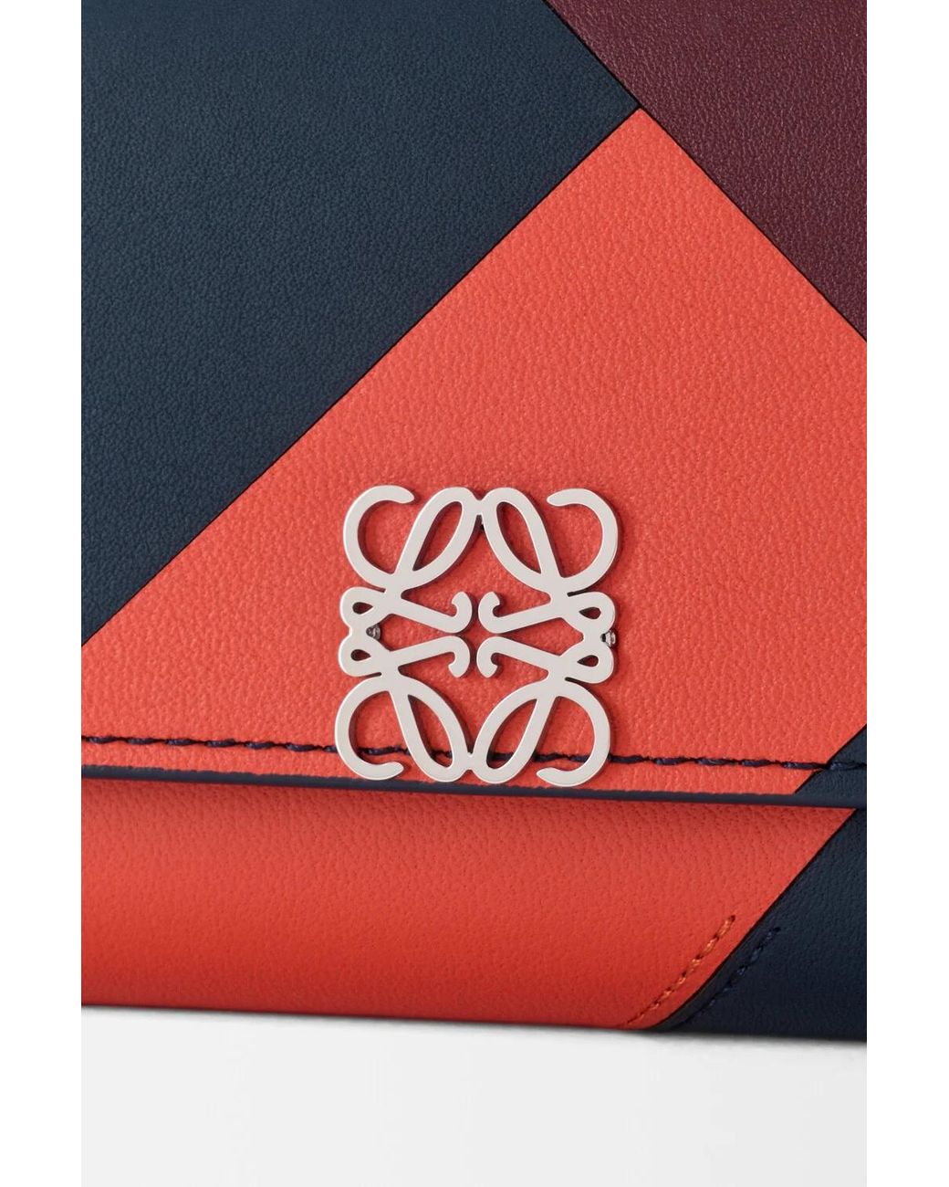 Loewe Blue Anagram Leather Wallet