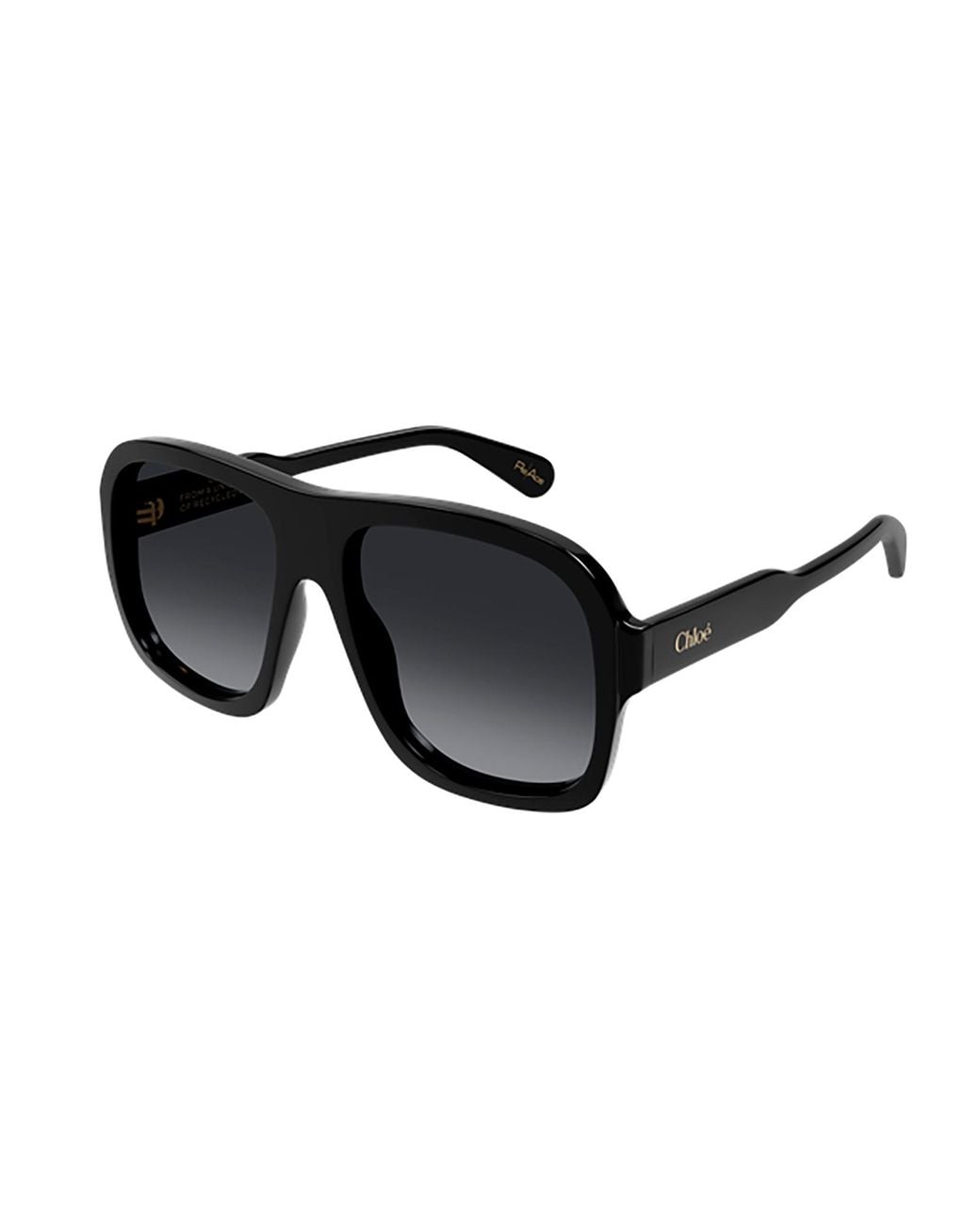 Chloé Black Chloé Eyewear Square Frame Sunglasses