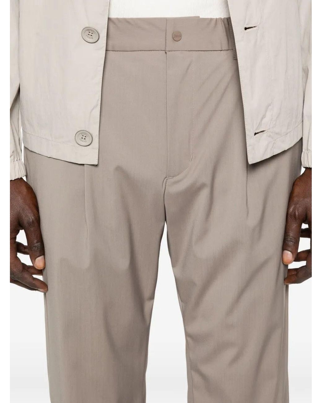 Herno Natural Logo Casual Pants for men