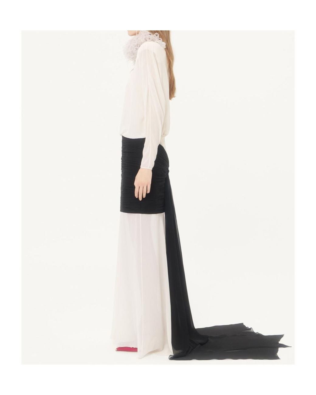 Valentino Black Long-Sleeved Dress
