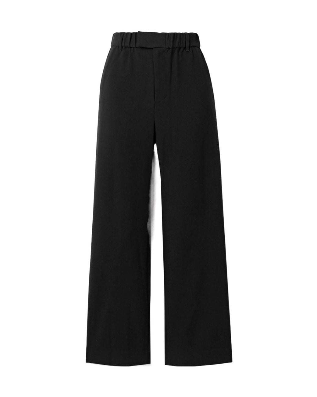 Staud Black Straight-Leg Pants