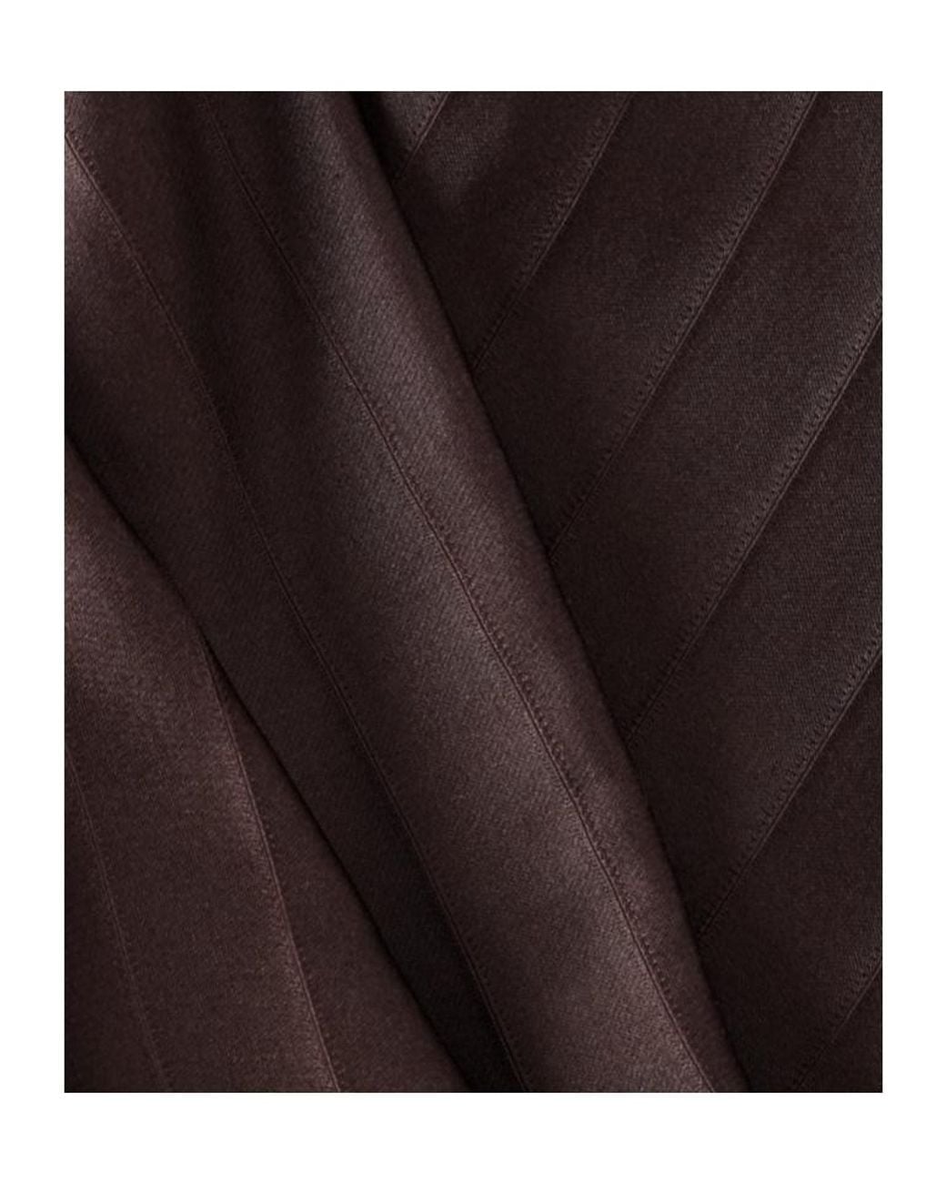 Loulou de Saison Brown Fonda Draped Asymmetric Top