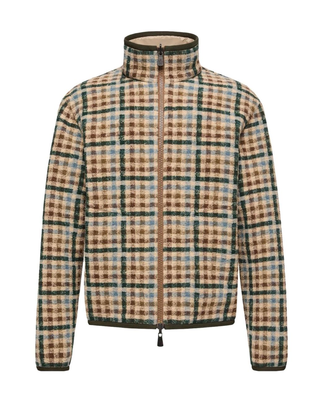 Moncler Natural Reversible Teddy Zip-Up Sweatshirt for men