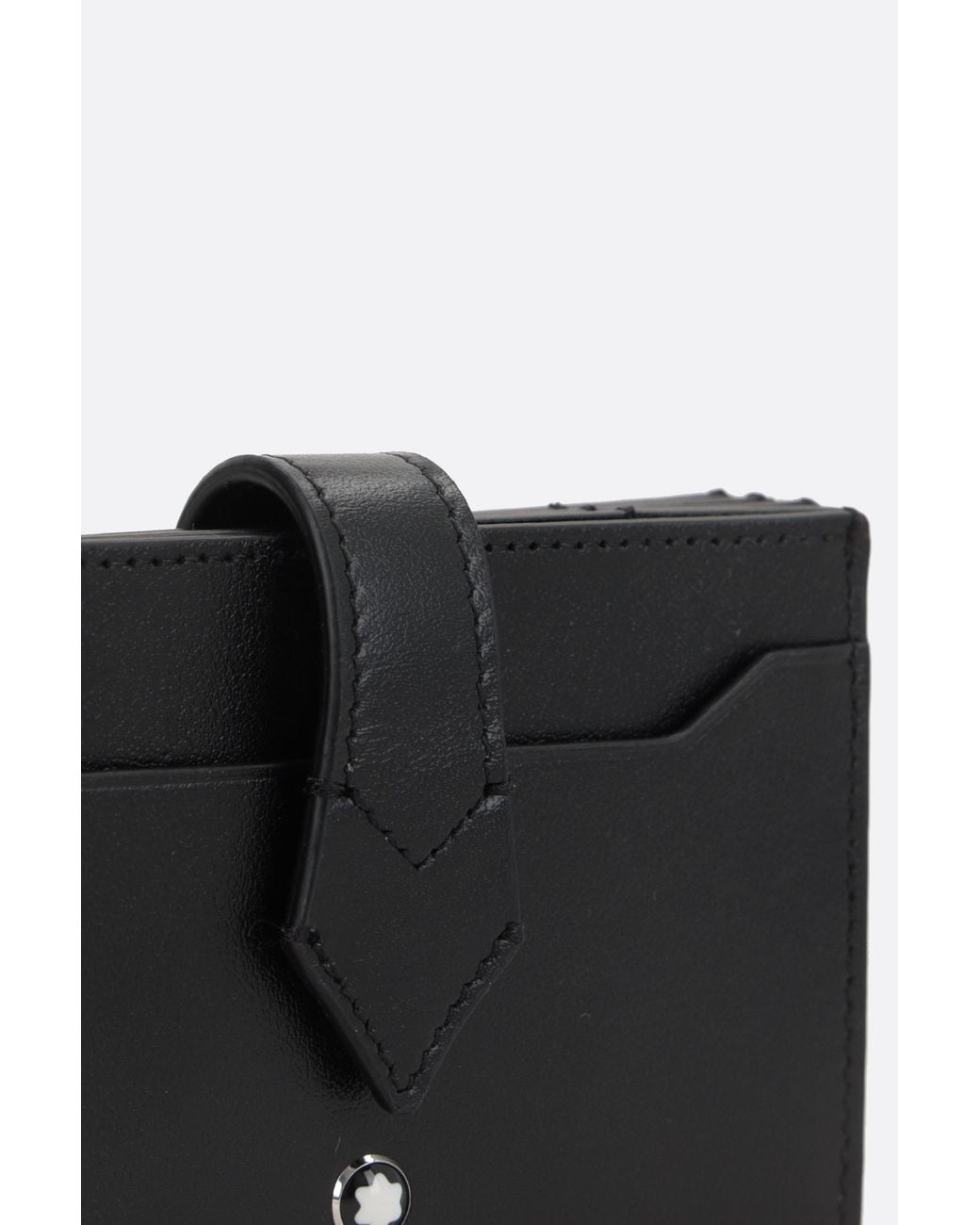 Montblanc Black Logo Plaque Card Holder for men