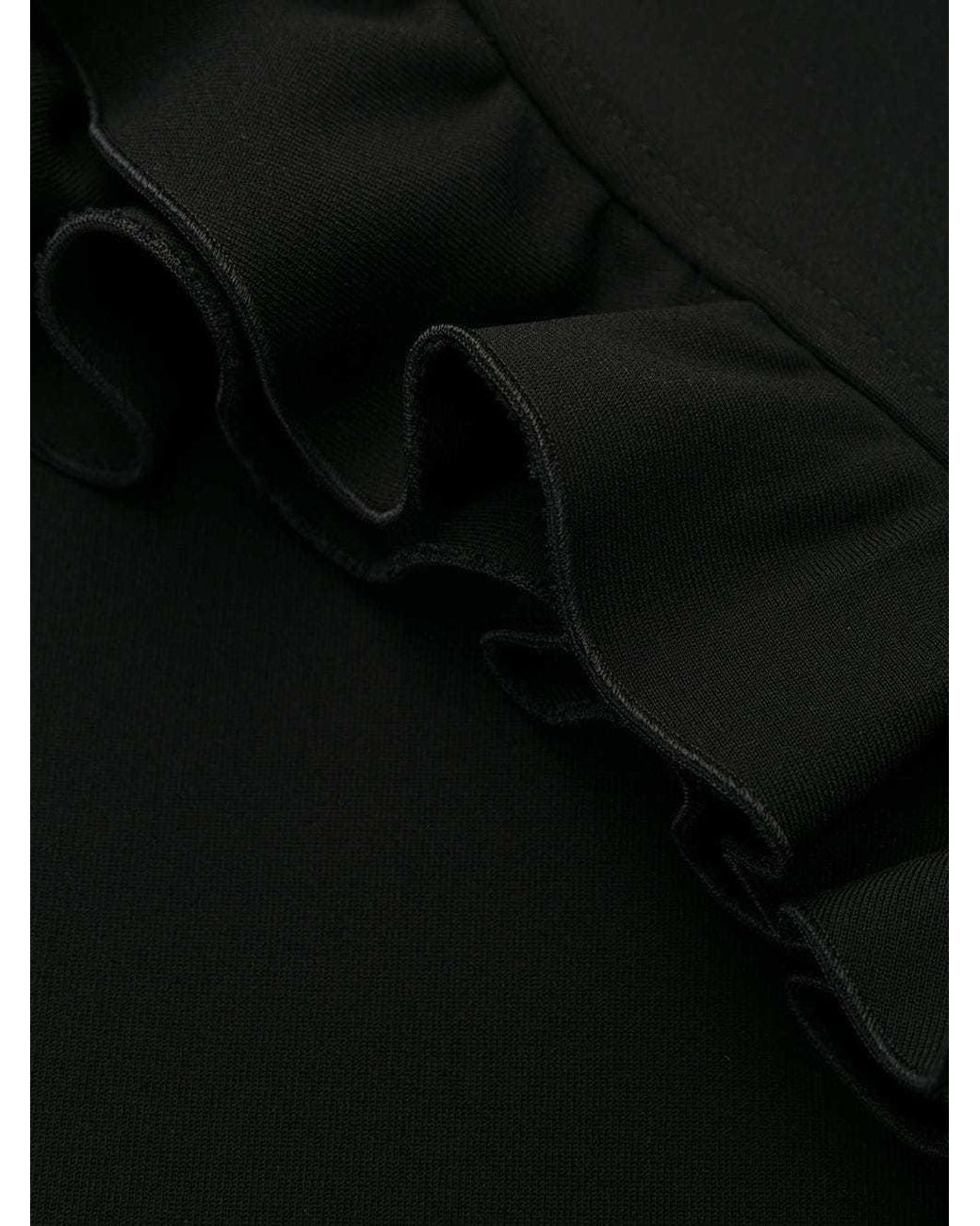 Gucci Black Ruffled Sleeveless Dress