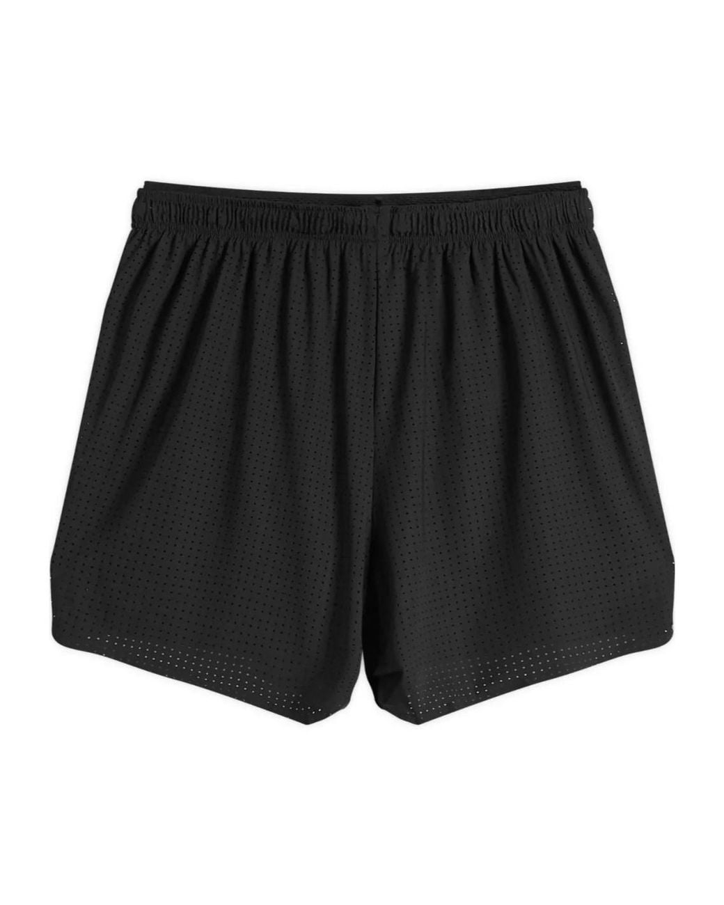 Satisfy Black Spaceo 5' Perforated Shorts for men