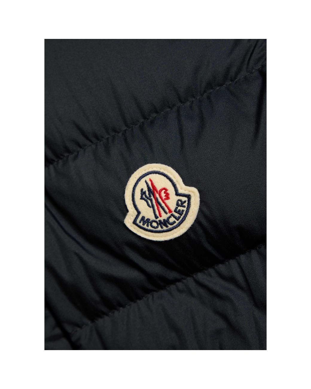 Moncler Black Horizontal Quilting Stand-Collar Down Vest for men