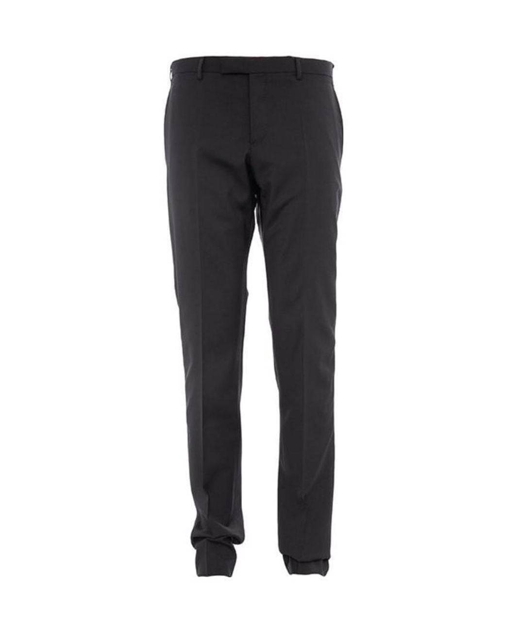 Emporio Armani Black Belt Casual Pants for men