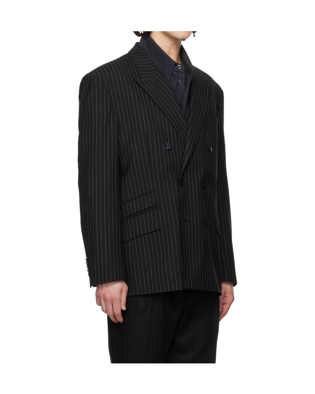 Boss Black Stretch Wool Blend Suit Jacket for men