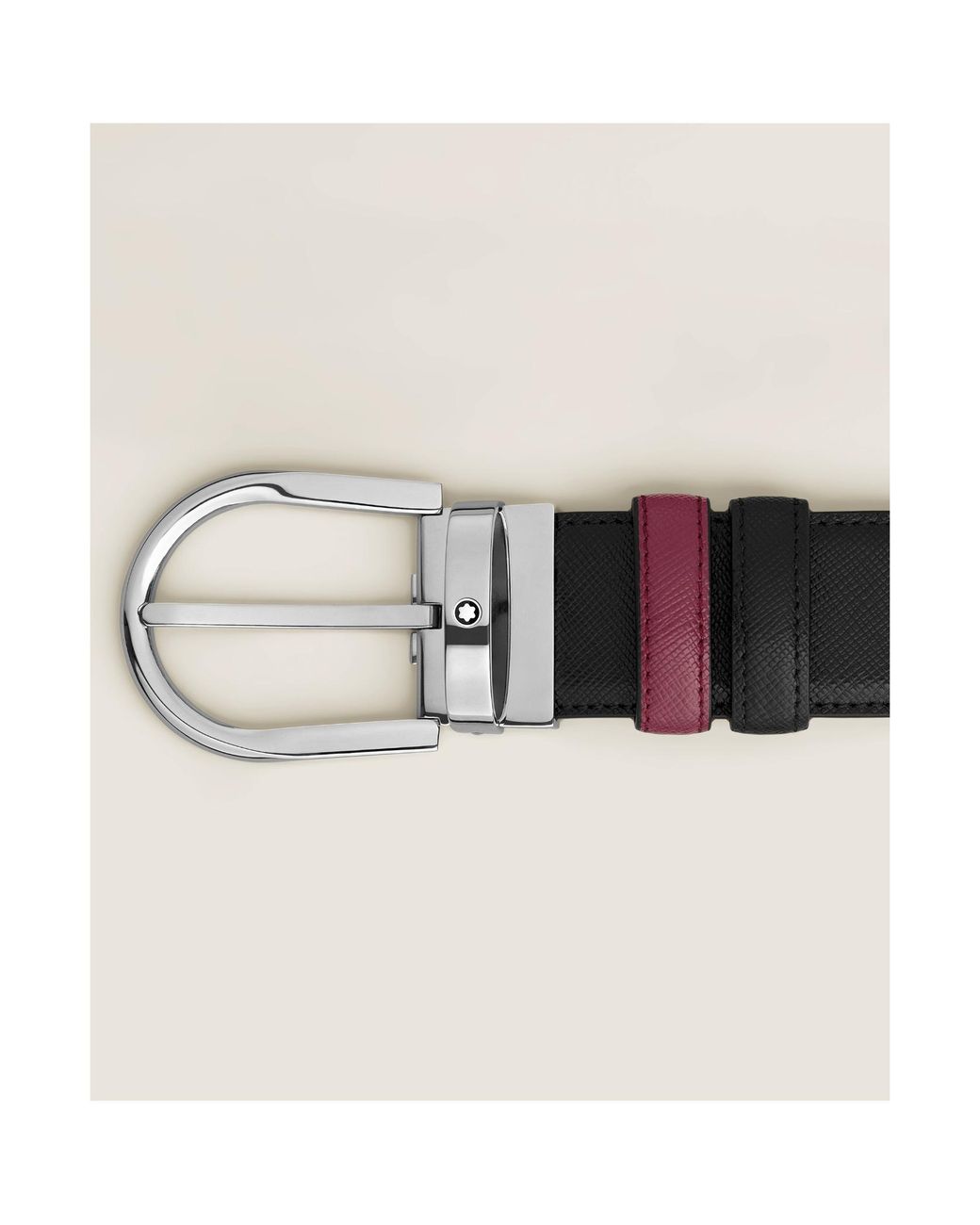 Montblanc Multicolor Horseshoe Buckle/Cassis 35Mm Reversible Leather Belt for men