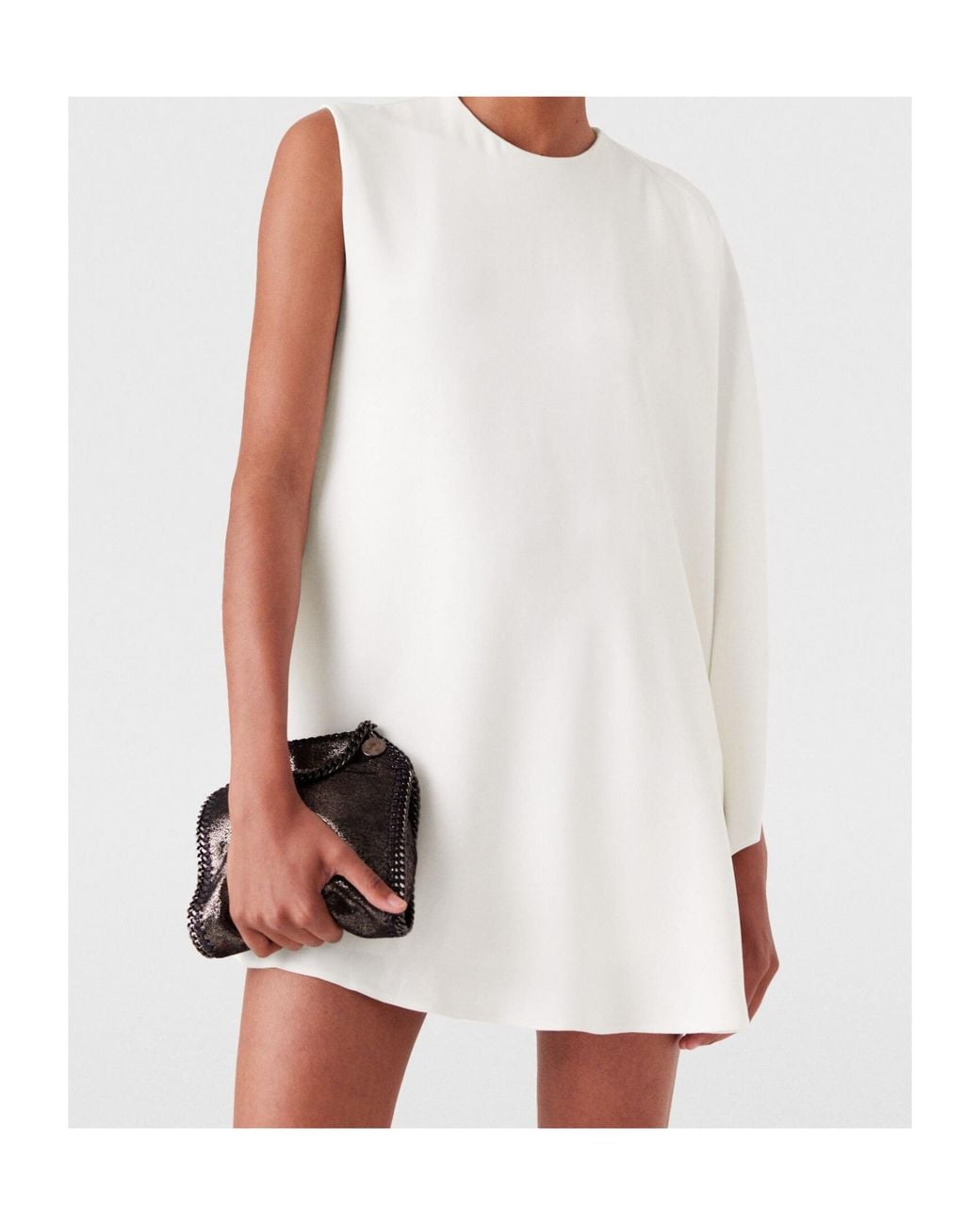 Stella McCartney White One-Sleeve Mini Dress