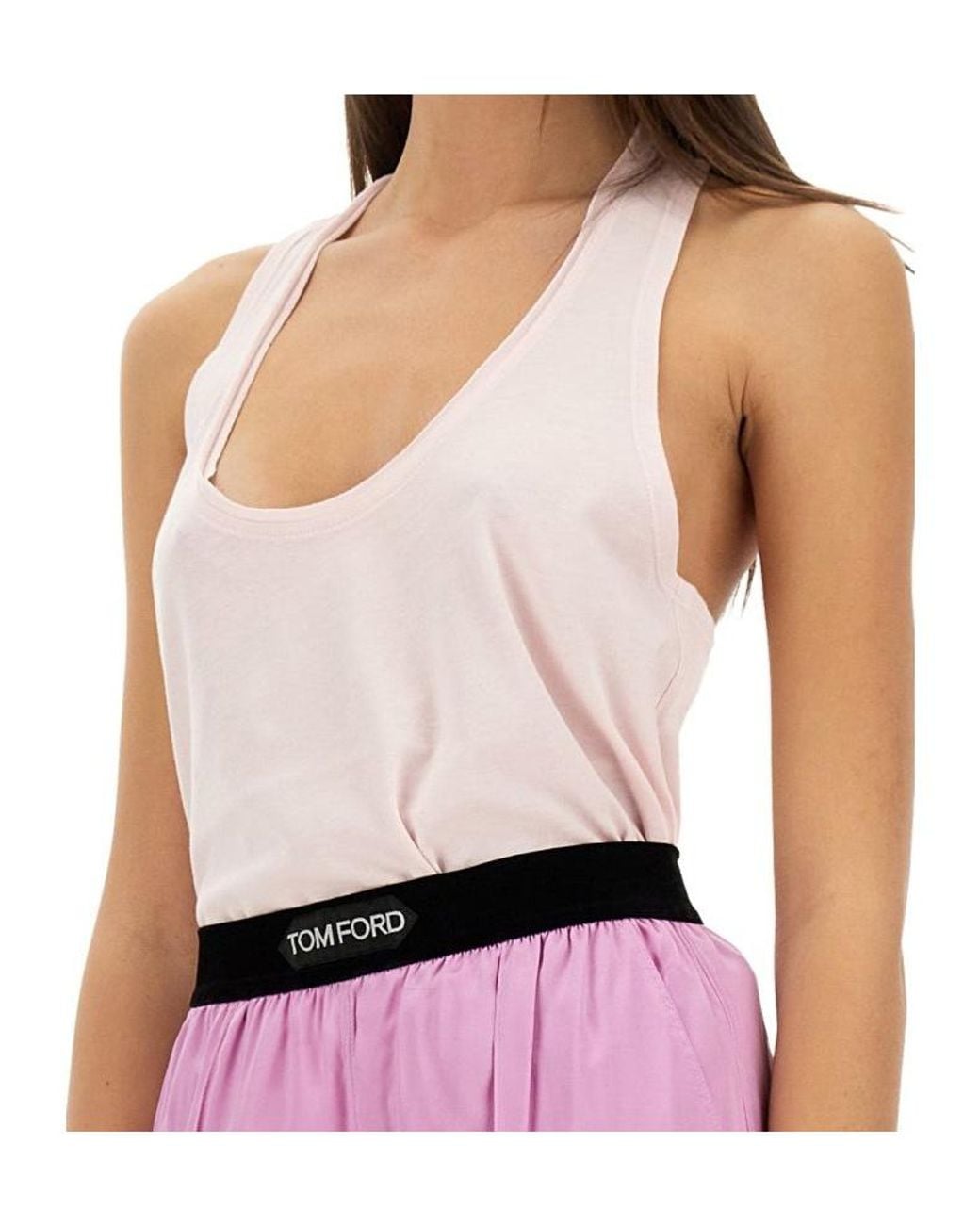 Tom Ford Purple Sleeveless Tank Top