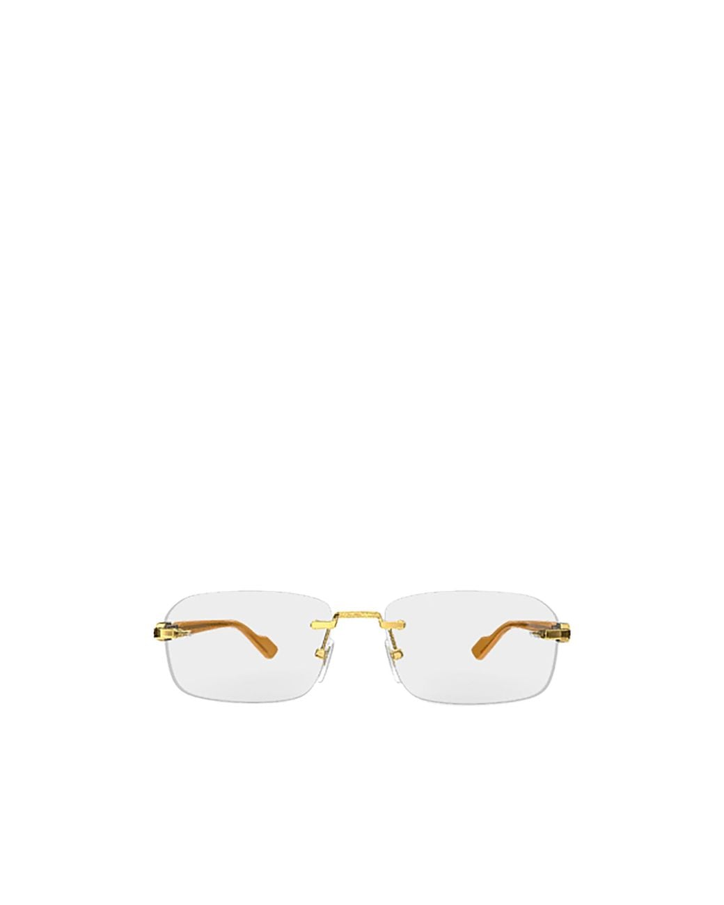 Gucci White Eyewear Rectangle Frame Glasses