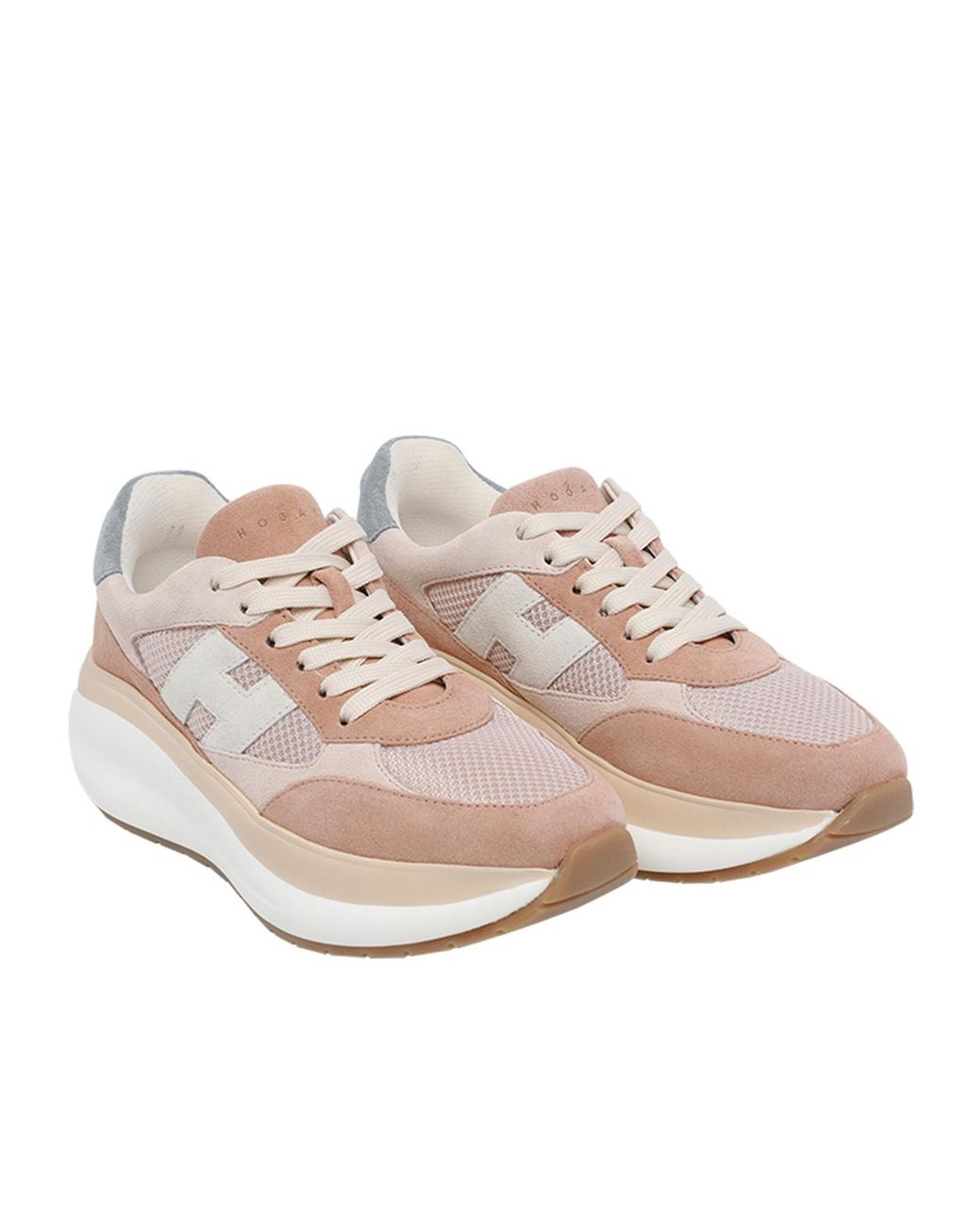 Hogan Pink Maxi Platform Sneakers