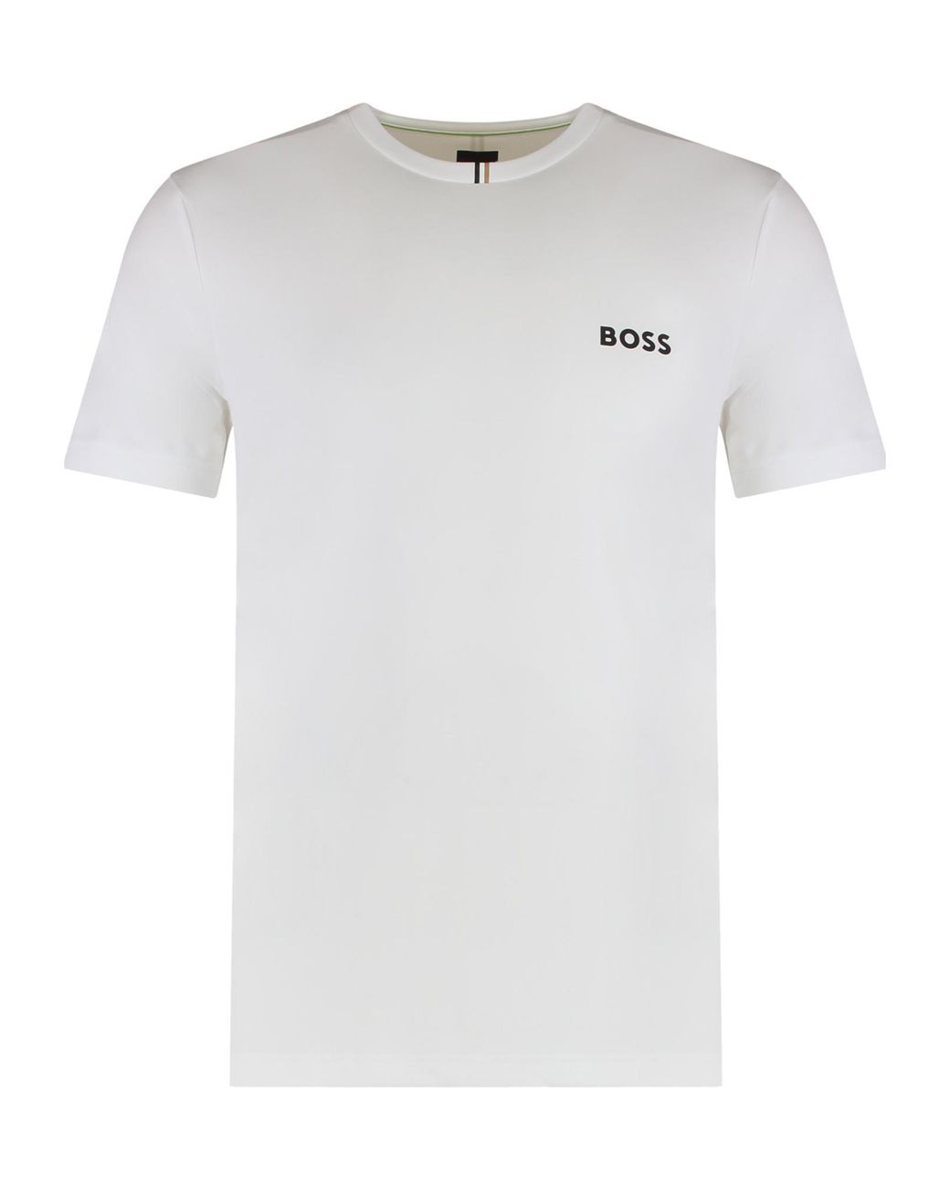 Boss White Boss Stripe Detailed Short-Sleeved T-Shirt for men