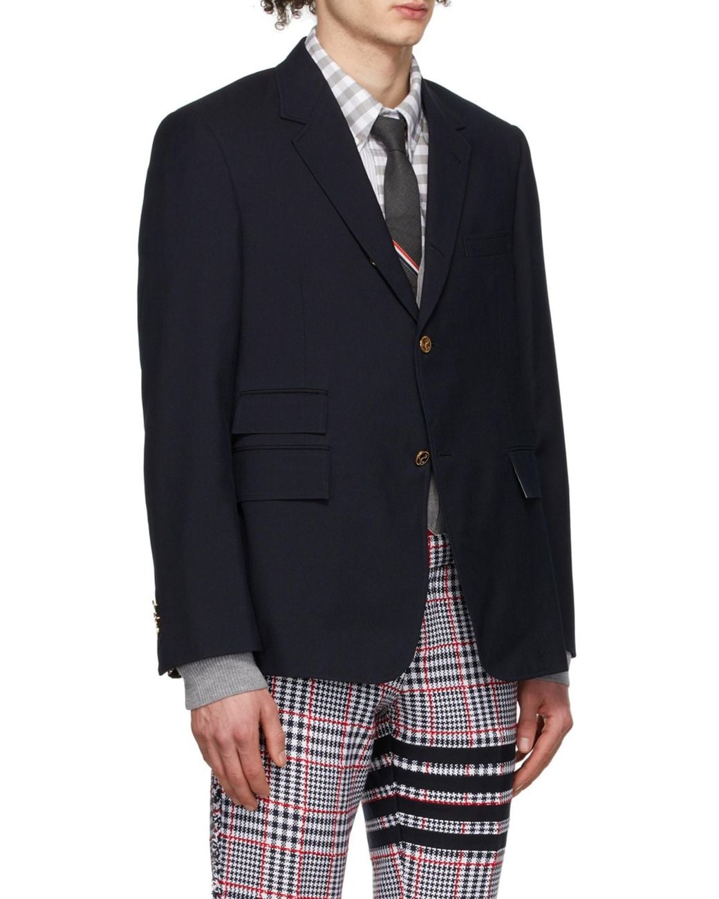 Thom Browne Blue Single-Breasted Jacket for men