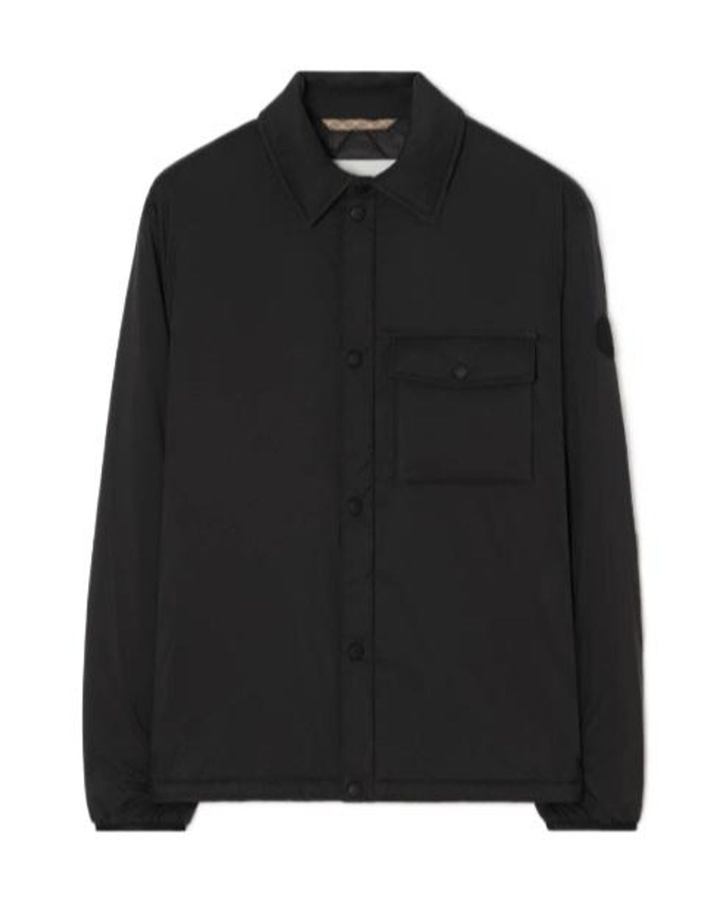 Burberry Black Dalewood Padded Overshirt for men