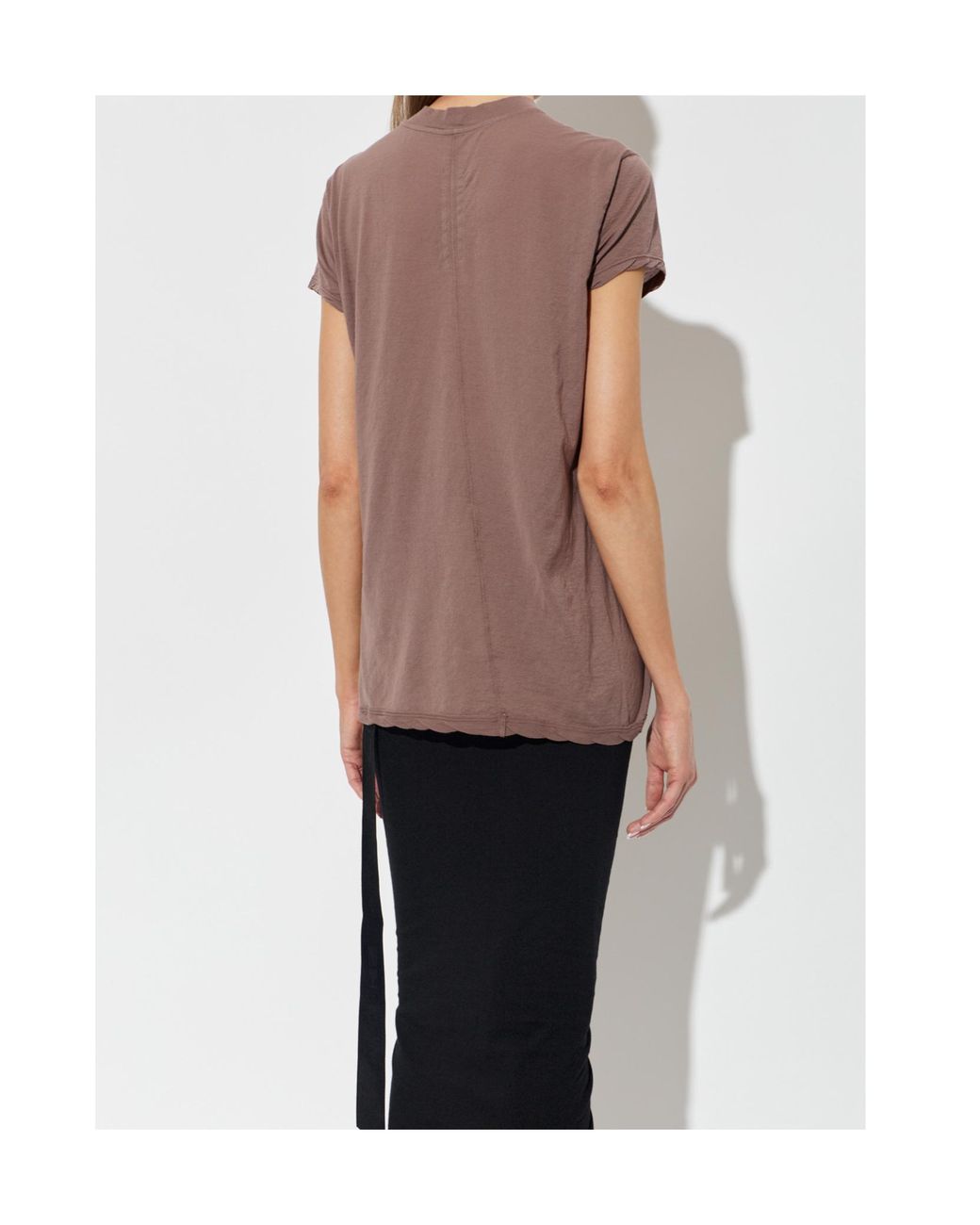 Rick Owens Pink Short-Sleeved Crewneck T-Shirt