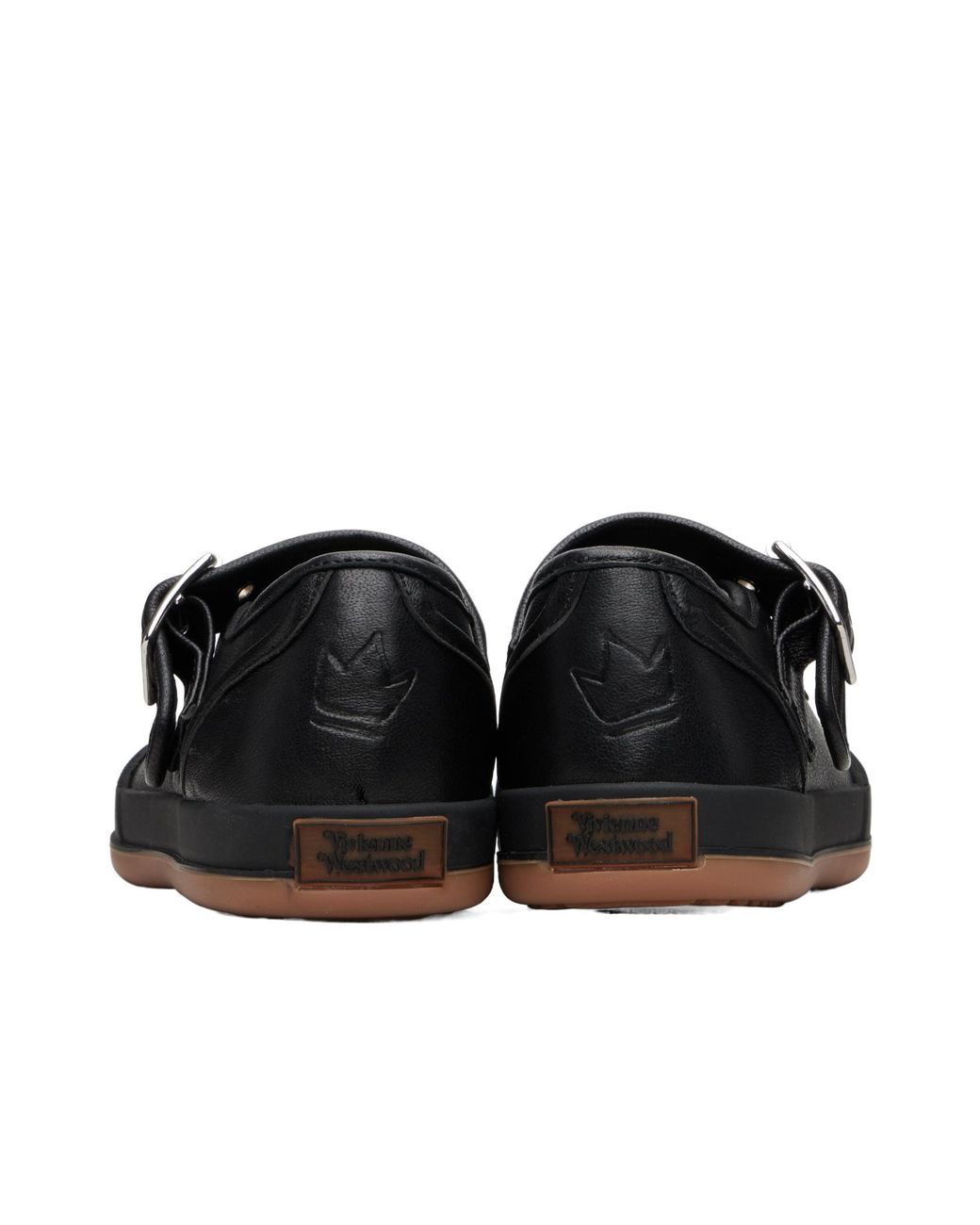Vivienne Westwood Black Animal Gym Bar Ballerina Flats
