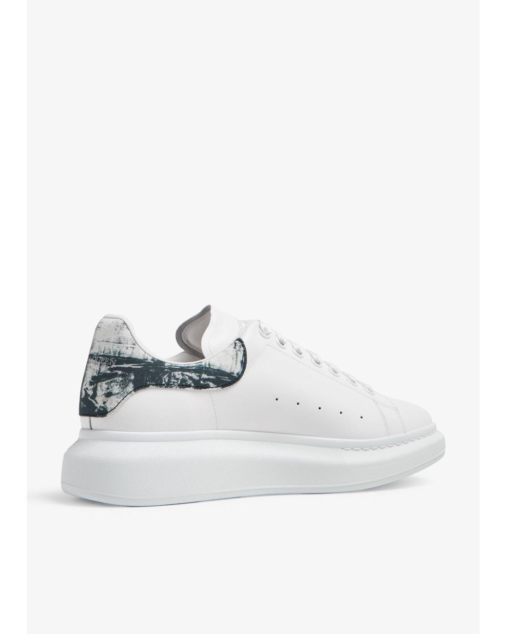 McQueen White Oversized Lace-Up Sneakers for men