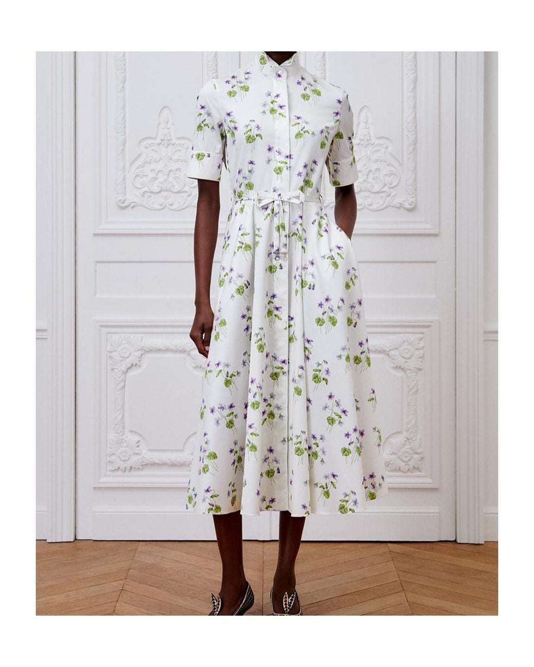 Dior White Mid-To-Long Shirt Dress