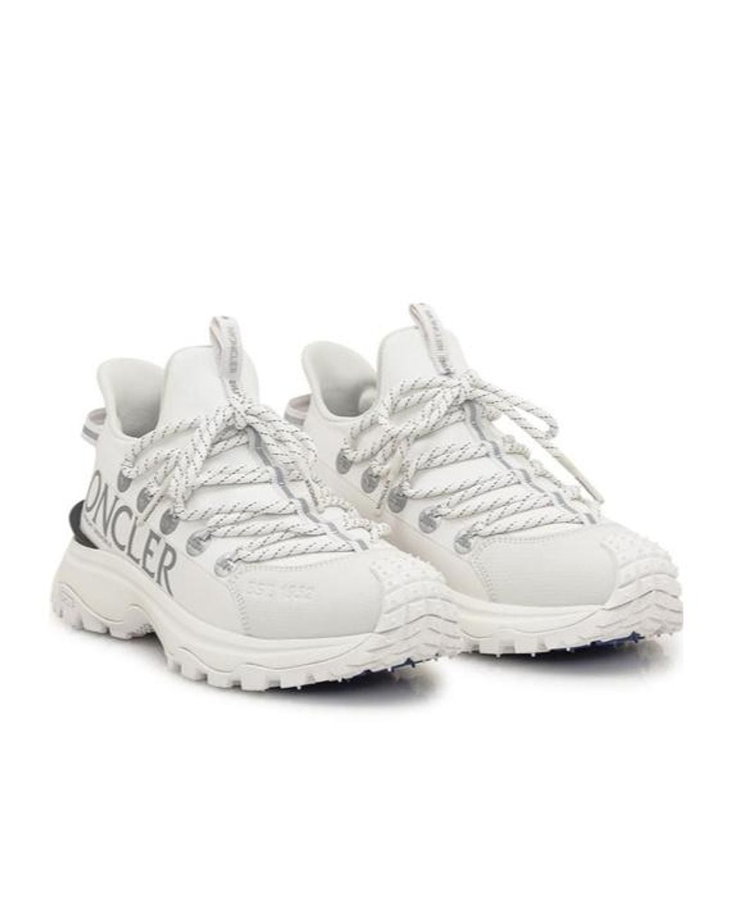 Moncler White Trailgrip Sneakers For The Active Explorer