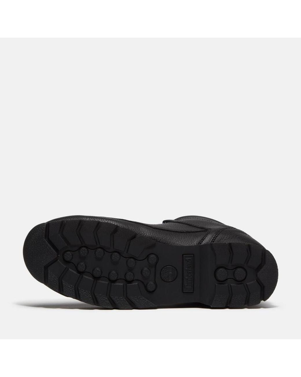 Timberland Black Mid-Top Leather Boots for men