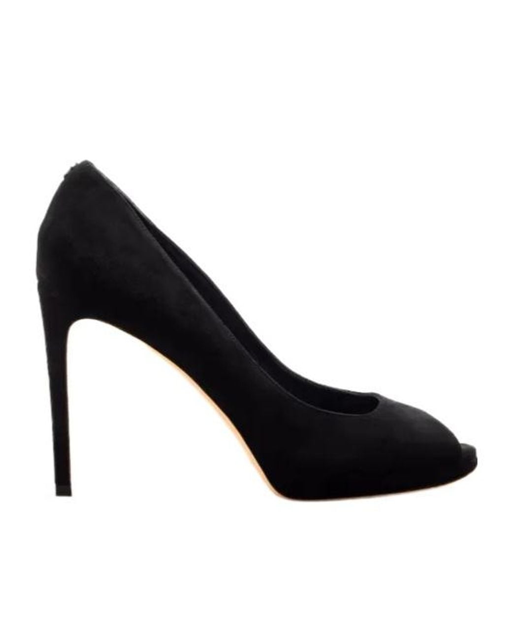 Jimmy Choo Black Riya Peep-Toe Pumps