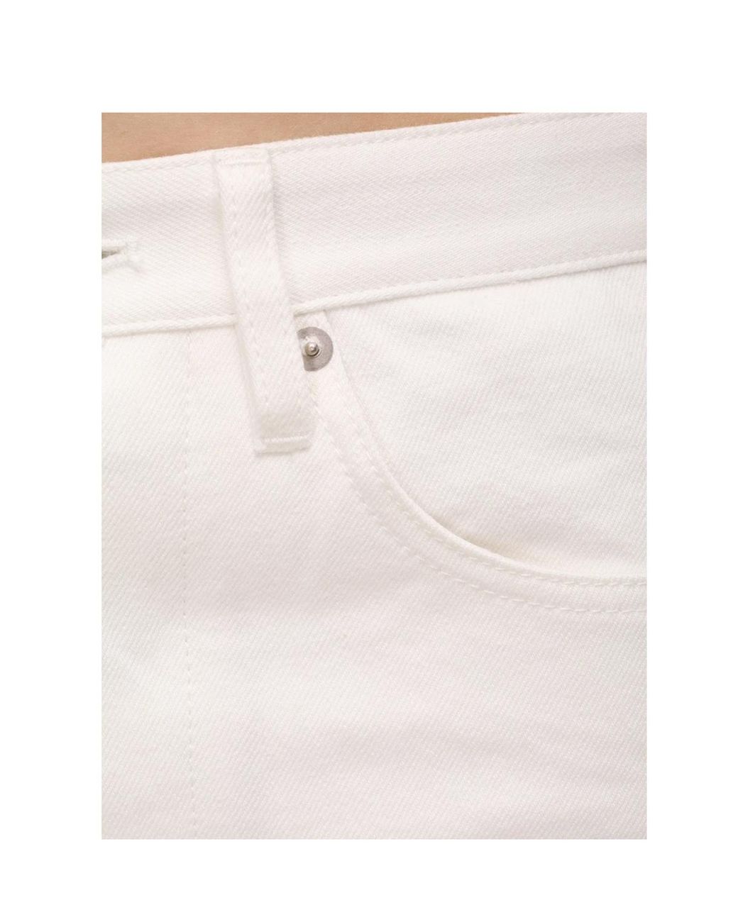 Jil Sander White Straight-Leg Jeans