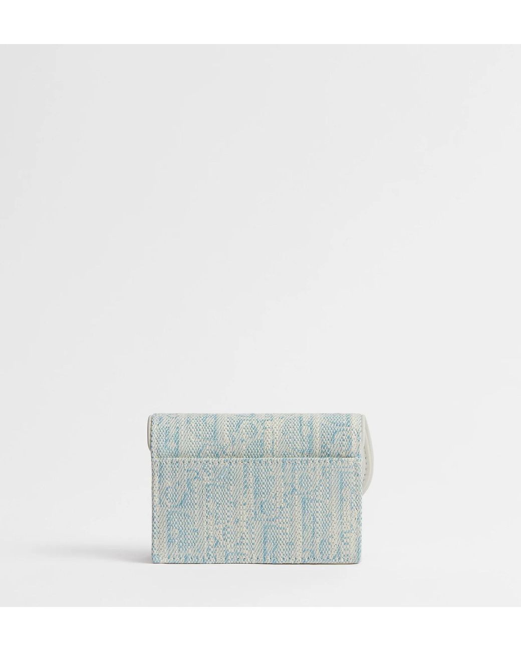 Dior Gray Saddle Bloom Card Holder