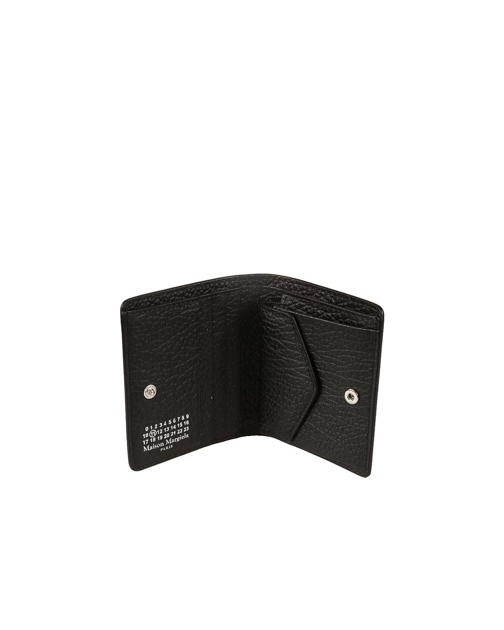 Maison Margiela Black Four Stitches Pocket Cardholder for men