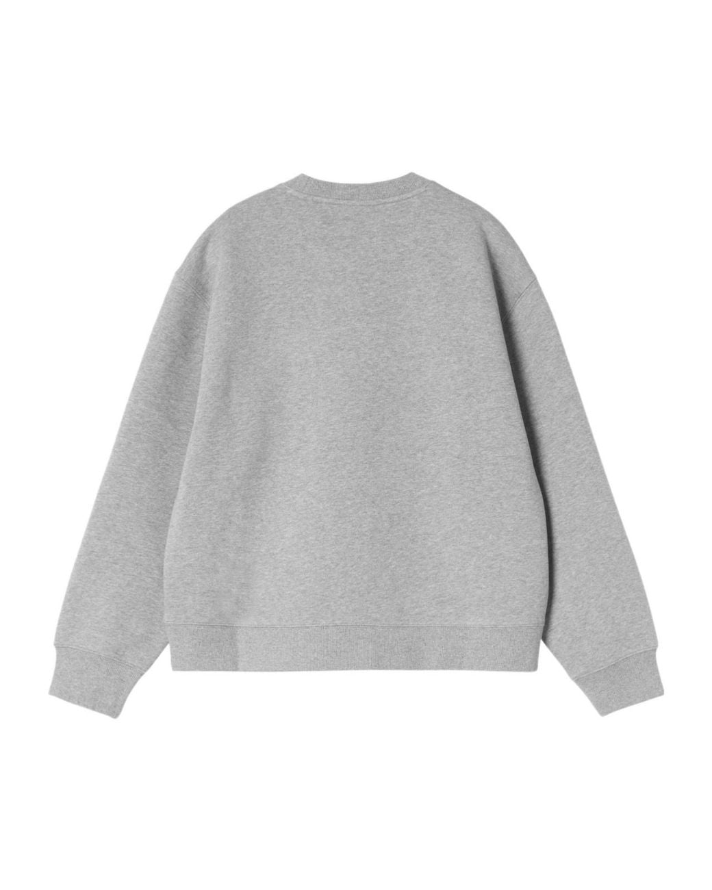 Carhartt Gray Small Heart Patch Sweatshirt for men