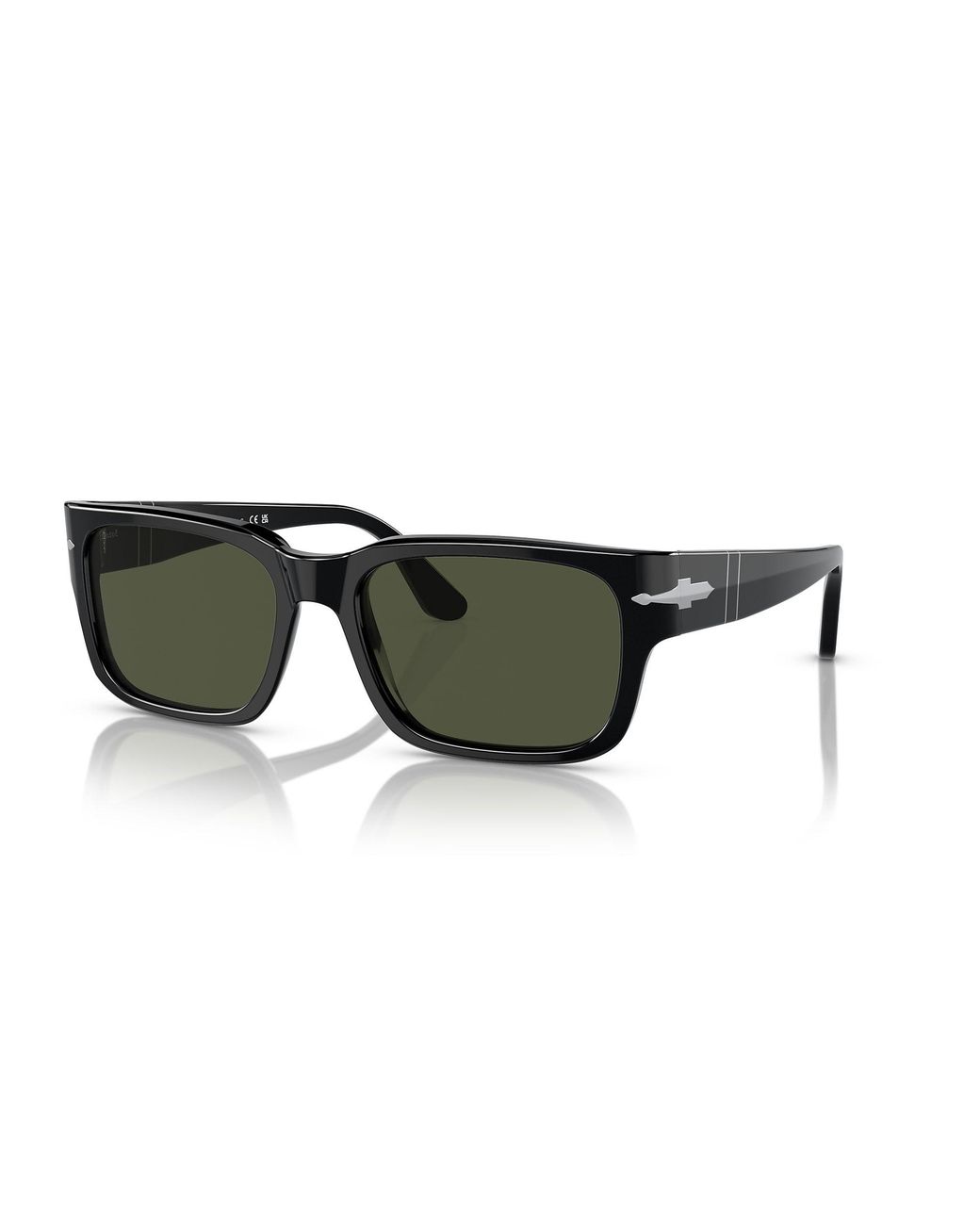 Persol Black Rectangular Frame Sunglasses for men
