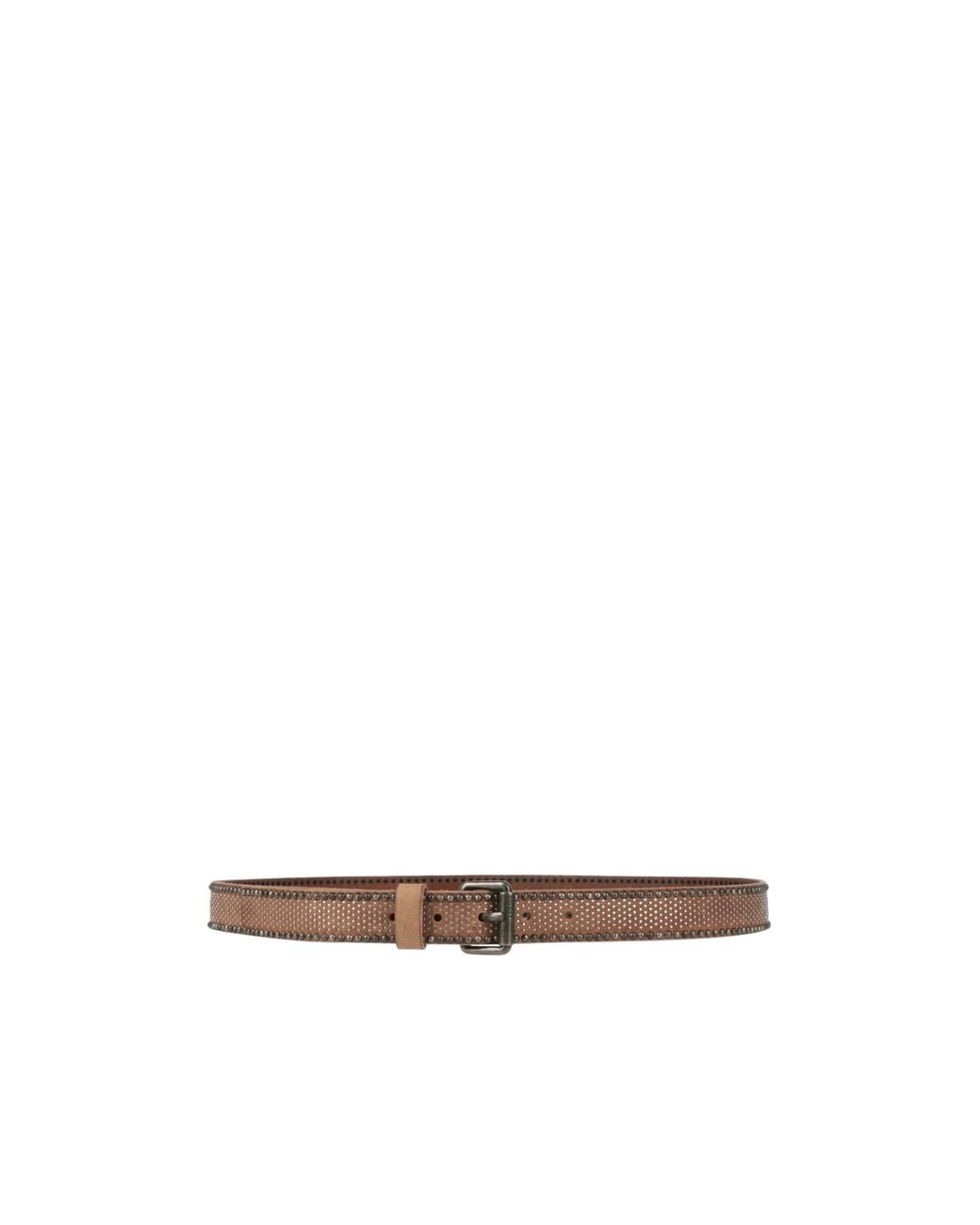 DIESEL White Stylish Versatile Leather Belt