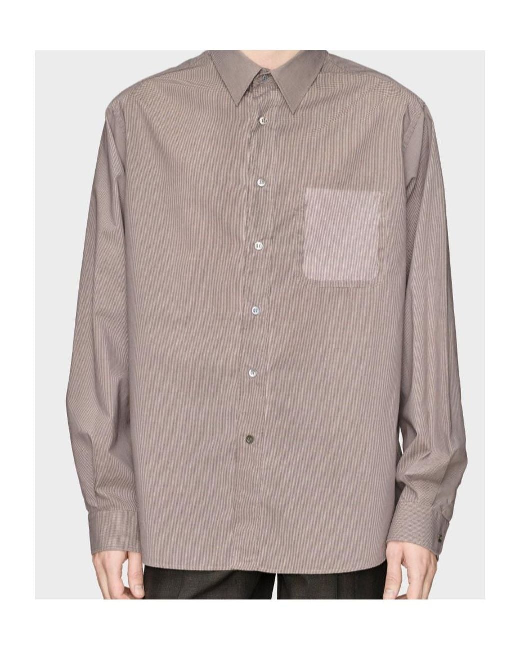 Maison Margiela Brown Long Sleeve Regular Fit Shirt for men