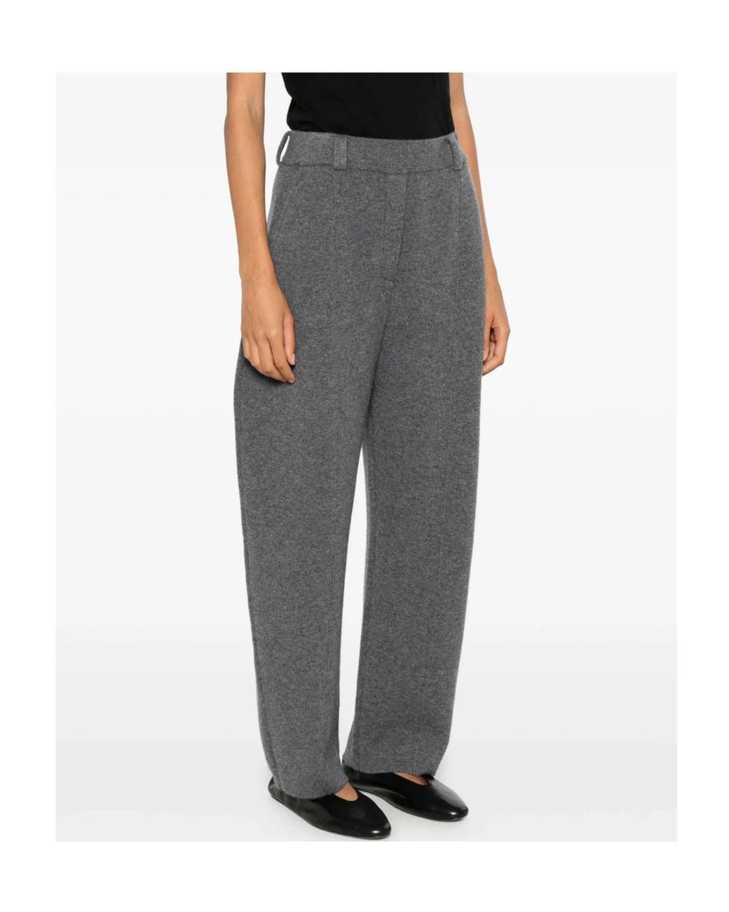 Lisa Yang Gray Wrenda Tapered Pants