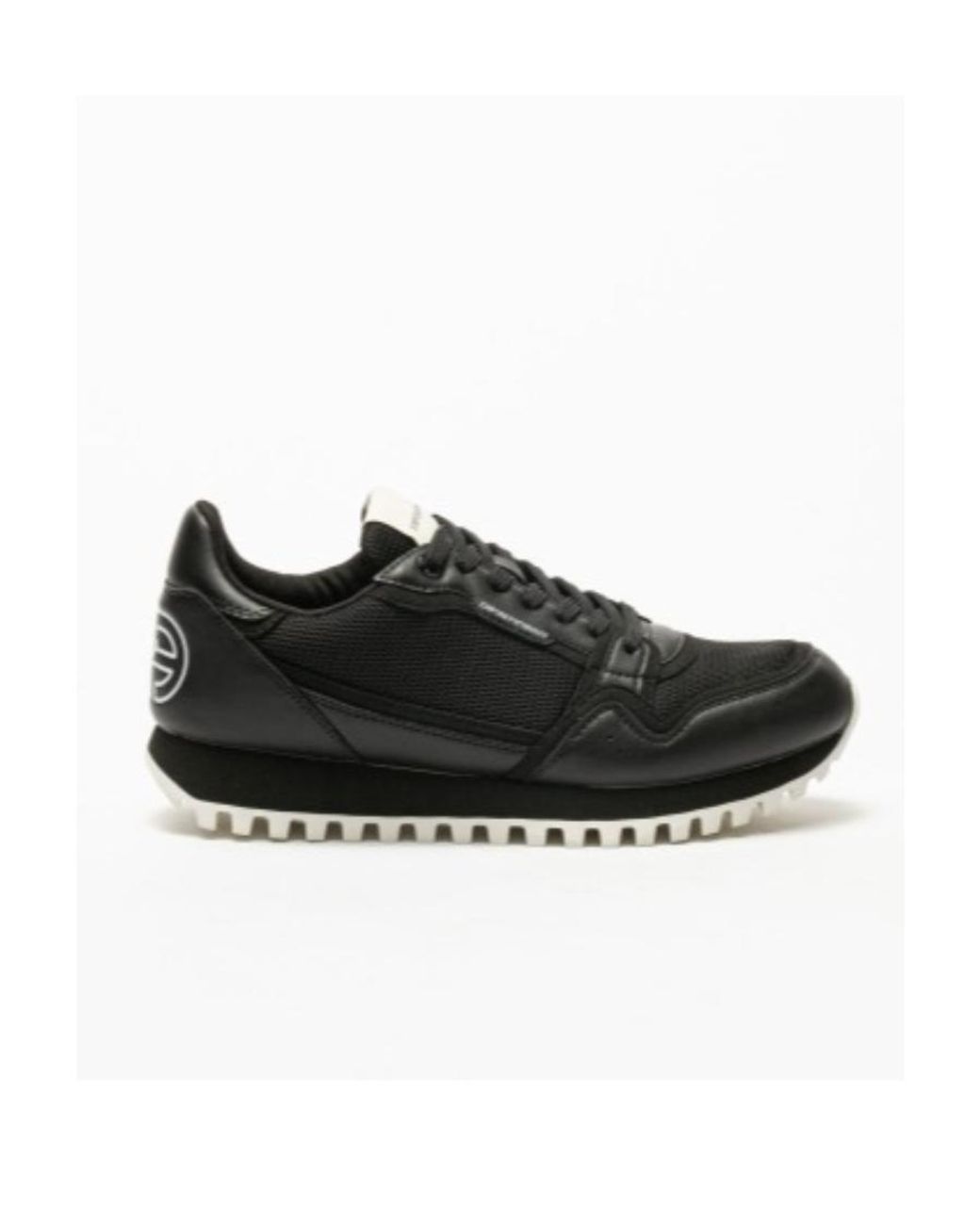 Emporio Armani Black Low-Top Lace-Up Sneakers for men