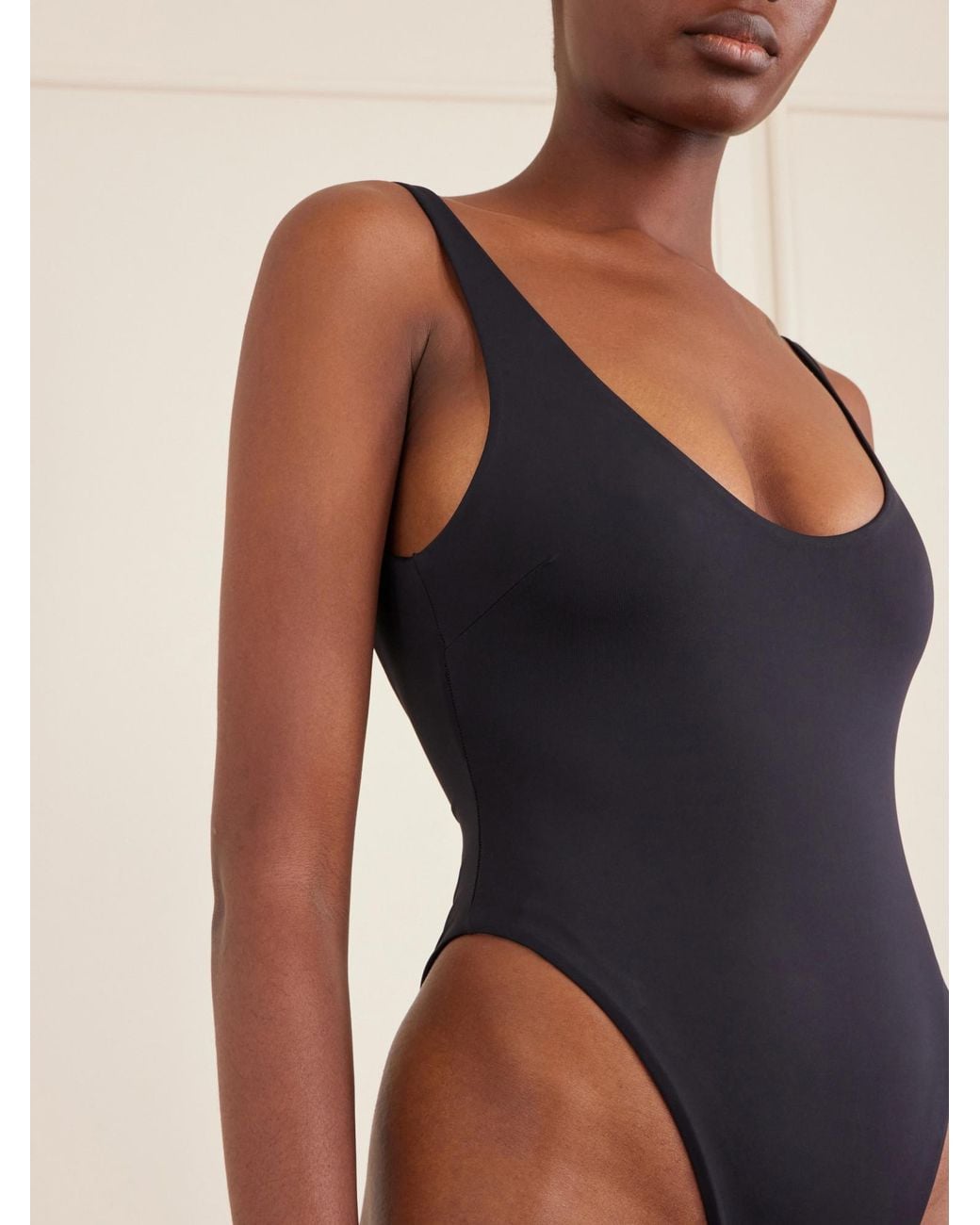 Haight Blue Minimal One-Piece Swimsuit