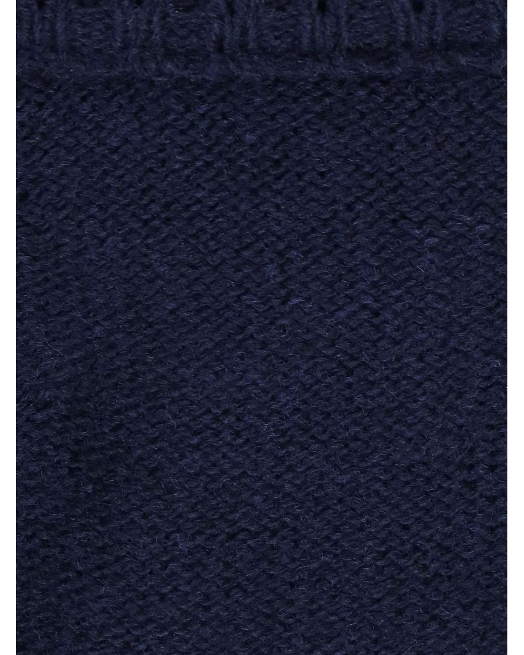 Maison Margiela Black Contrasting-Stitch Detailed Knitted Jumper for men