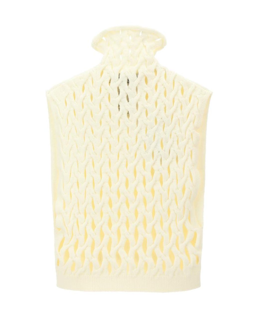 Valentino Natural Knitted Inlaid Pullover