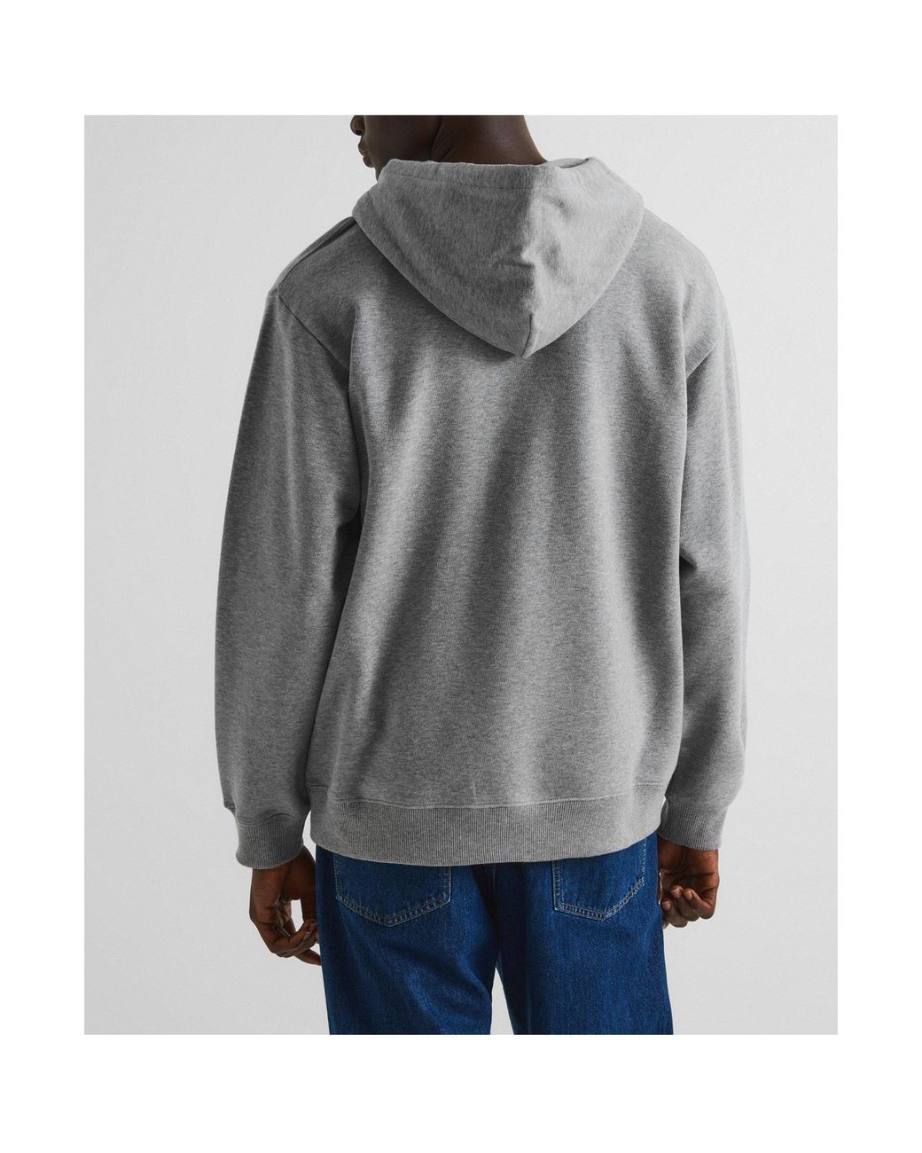Valentino Gray Pullover Hoodie for men