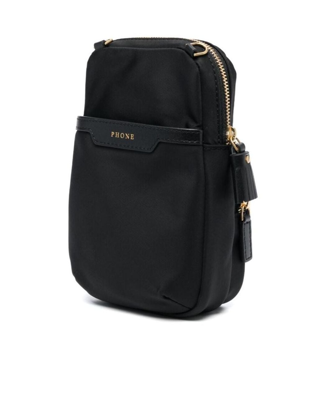 Anya Hindmarch Black Logo Crossbody Bag