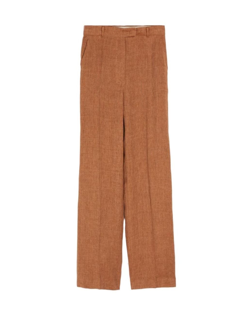 Max Mara Brown Casual Straight Trousers