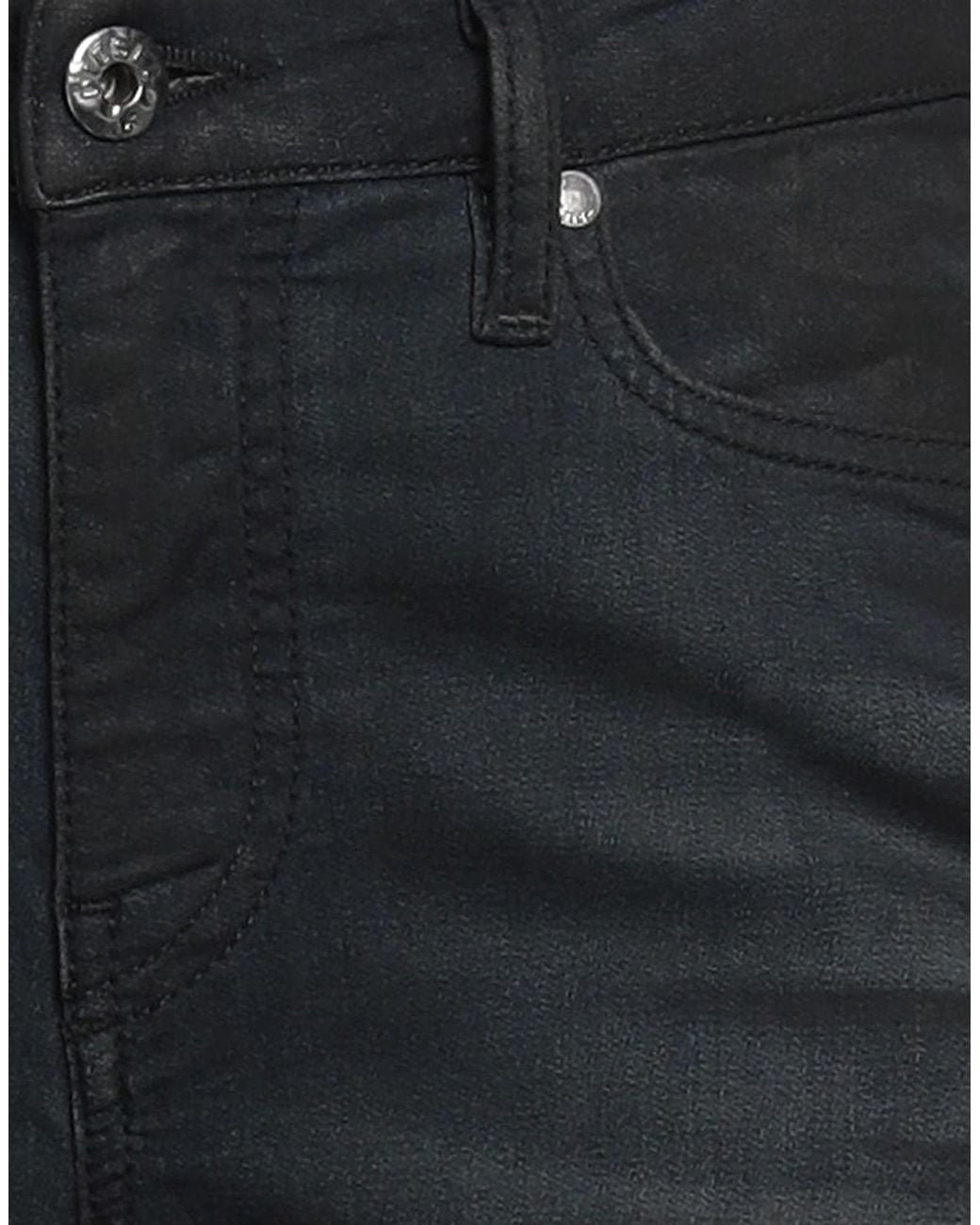 DIESEL Black Solid Color Denim Trousers