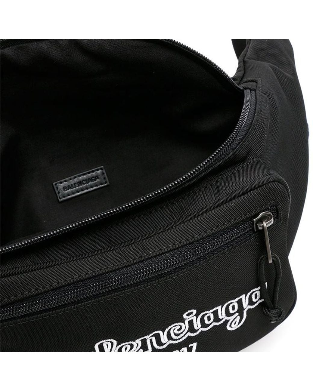 Balenciaga Black Logo Logo Waist Bag